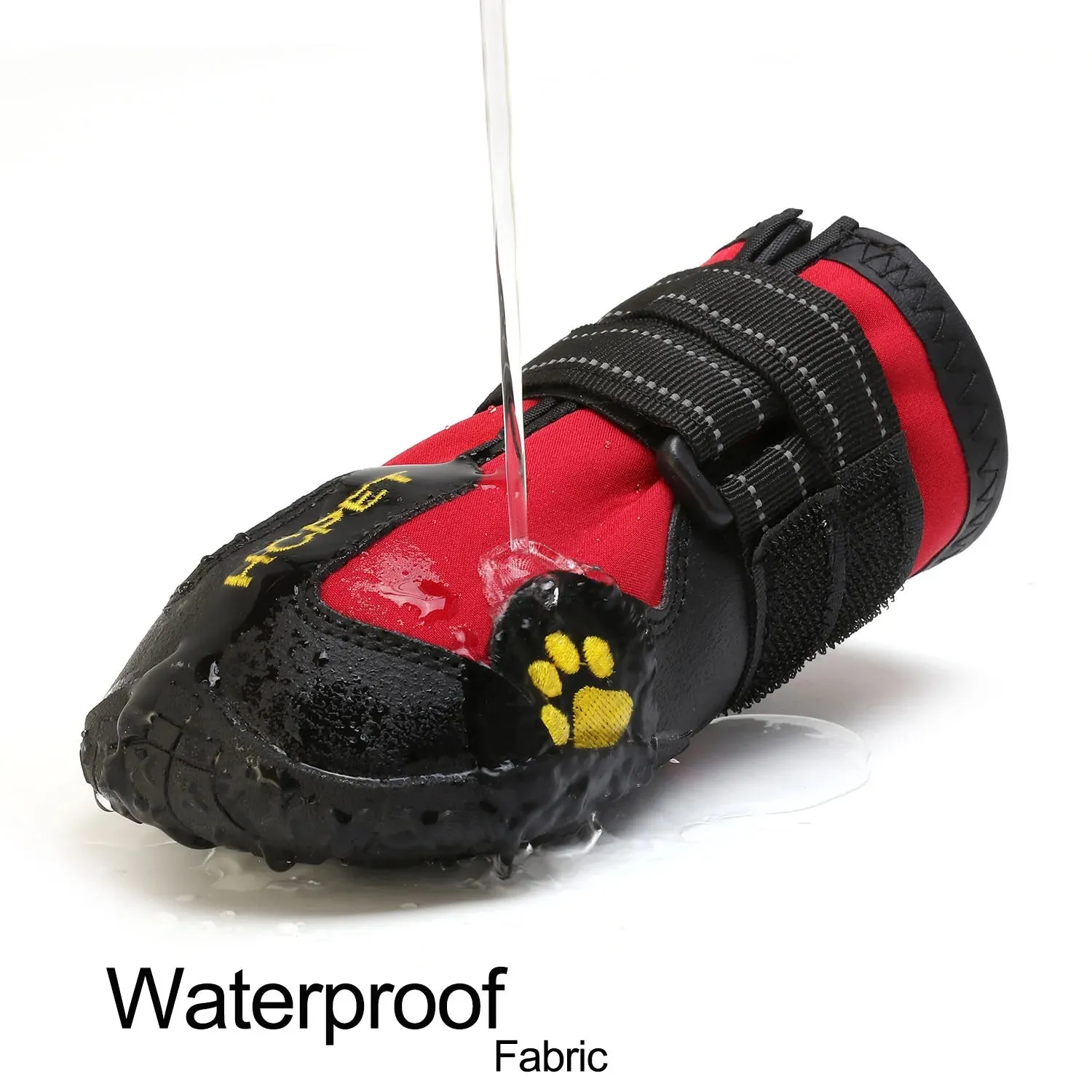 Dog Snow Boots - 4pcs/set Waterproof Anti-slip Dog Shoes for Snow, Ice & Rain