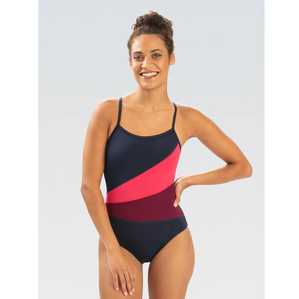 Dolfin Moderate Color Block One Piece Suit