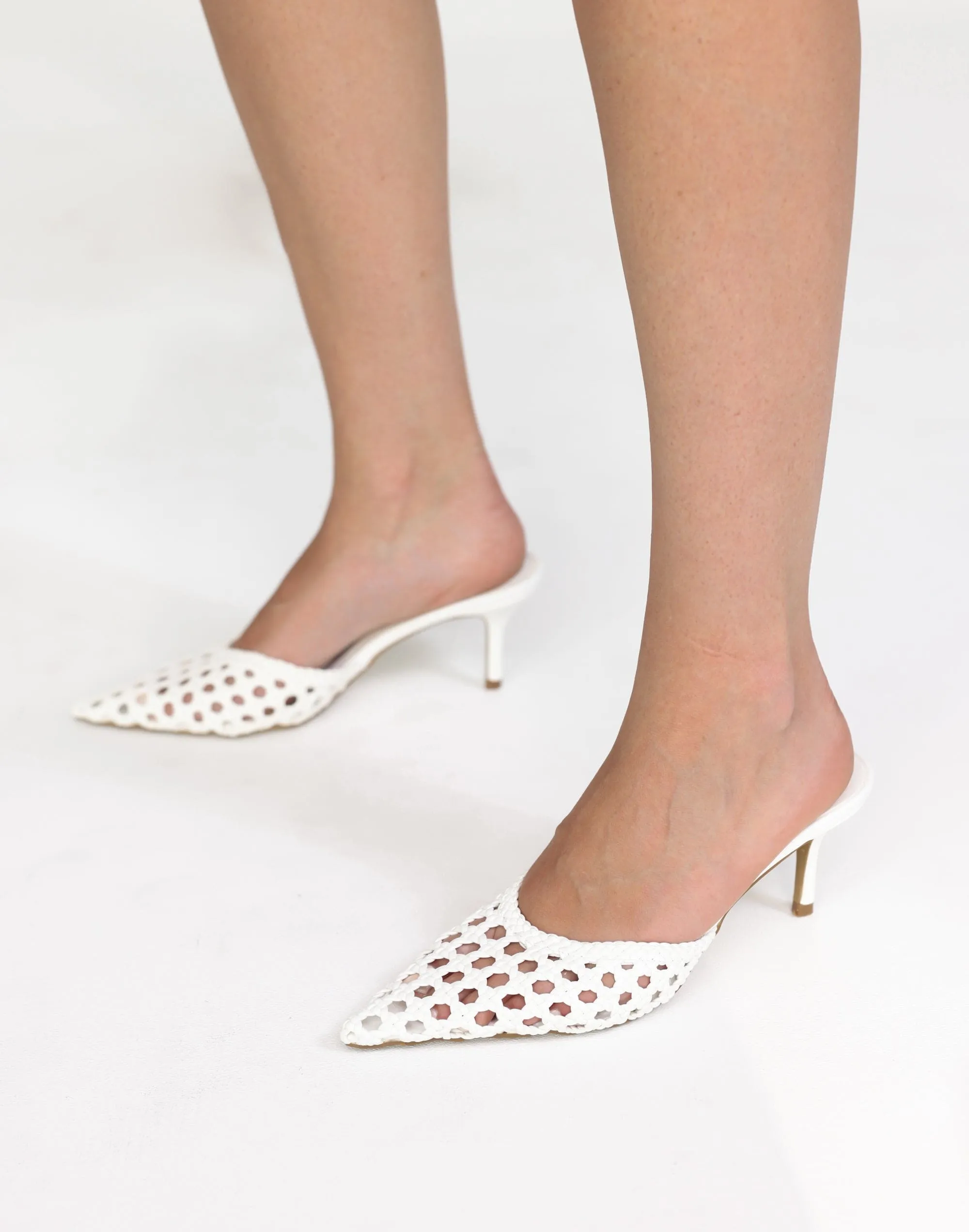 Dottie Heels (White) - By Billini