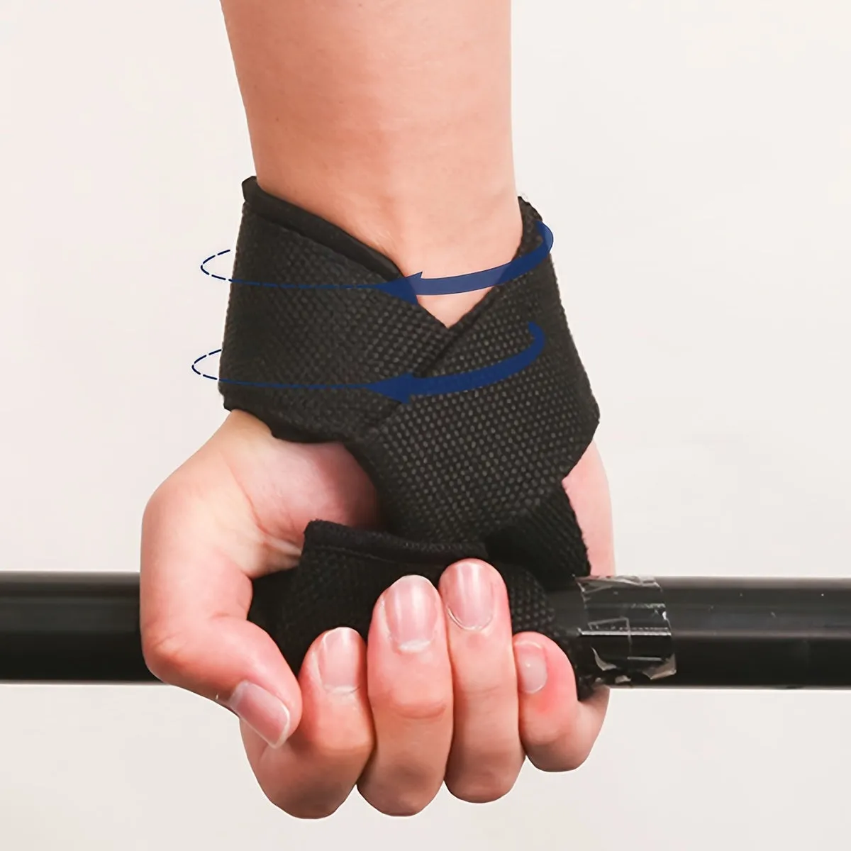 Enhanced Fitness Grip Straps for Weightlifting with Nonslip Technology