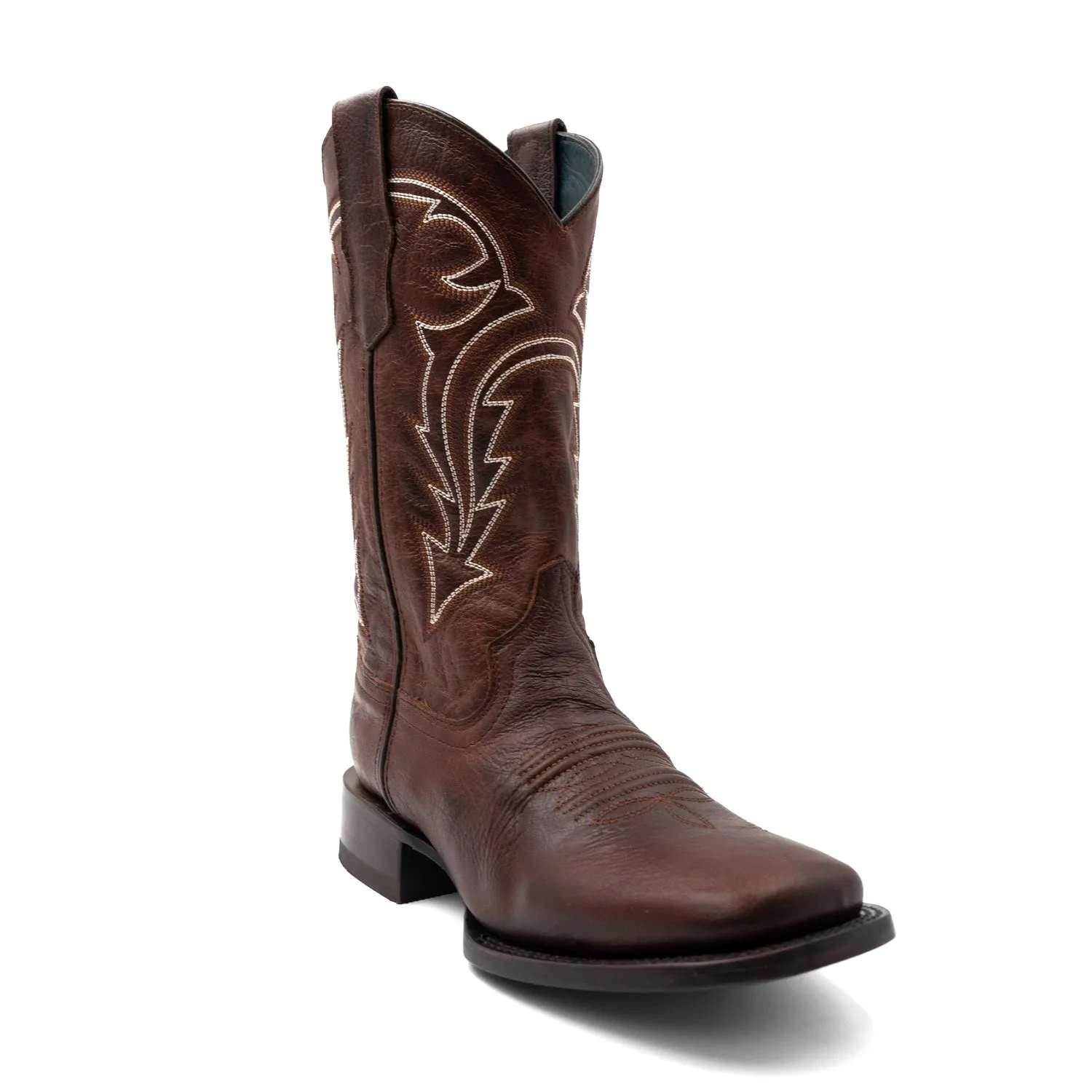 Ferrini Mens Dylan Square Toe Brandy Leather 13in Cowboy Boots