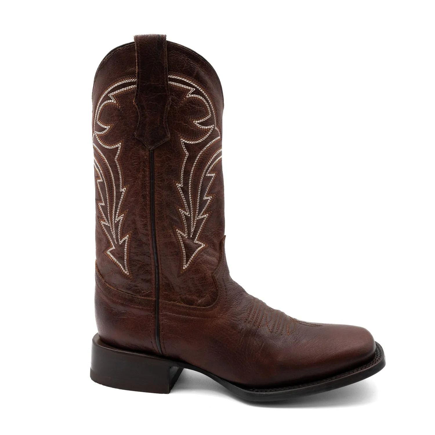 Ferrini Mens Dylan Square Toe Brandy Leather 13in Cowboy Boots