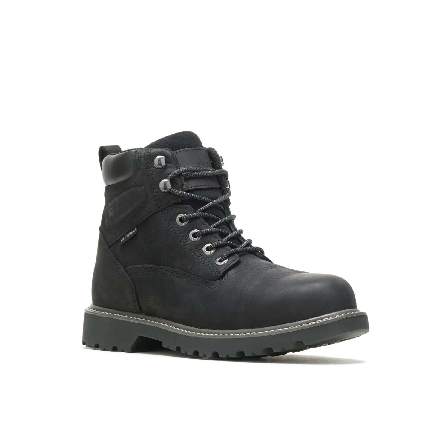 Floorhand 6 Inch Steel-Toe Waterproof Work Boot Black