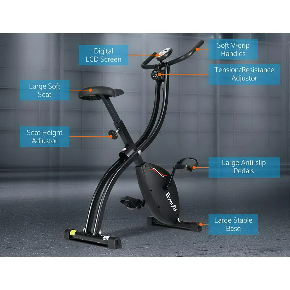 Folding Exercise Bike X-Bike Magnetic Bicycle Cycling Flywheel Fitness Machine