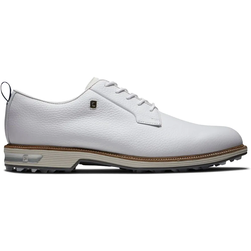 FootJoy Premiere Series Field Waterproof Spikeless Shoes - White/Light Grey