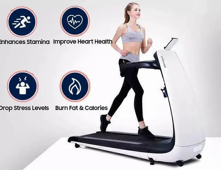 Fuji BeHealthy Treadmills White, Red, Pink | Cybertrek | Home Treadmills | UK Foldable Running Machine| Cardio at Home