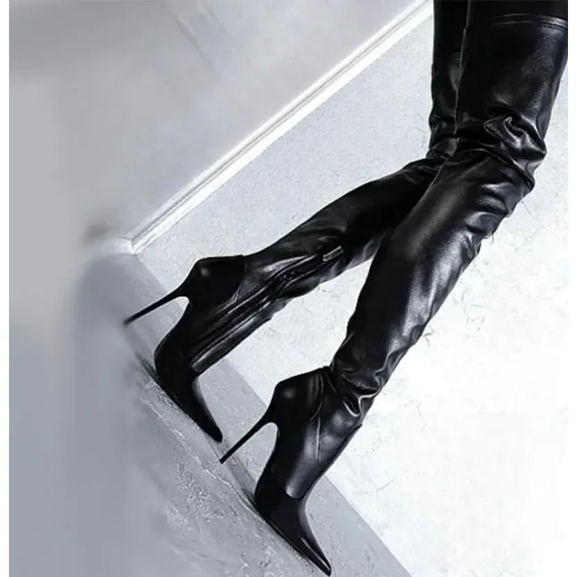 Funki Buys | Boots | Women's Luxury Thigh High Stiletto Boots