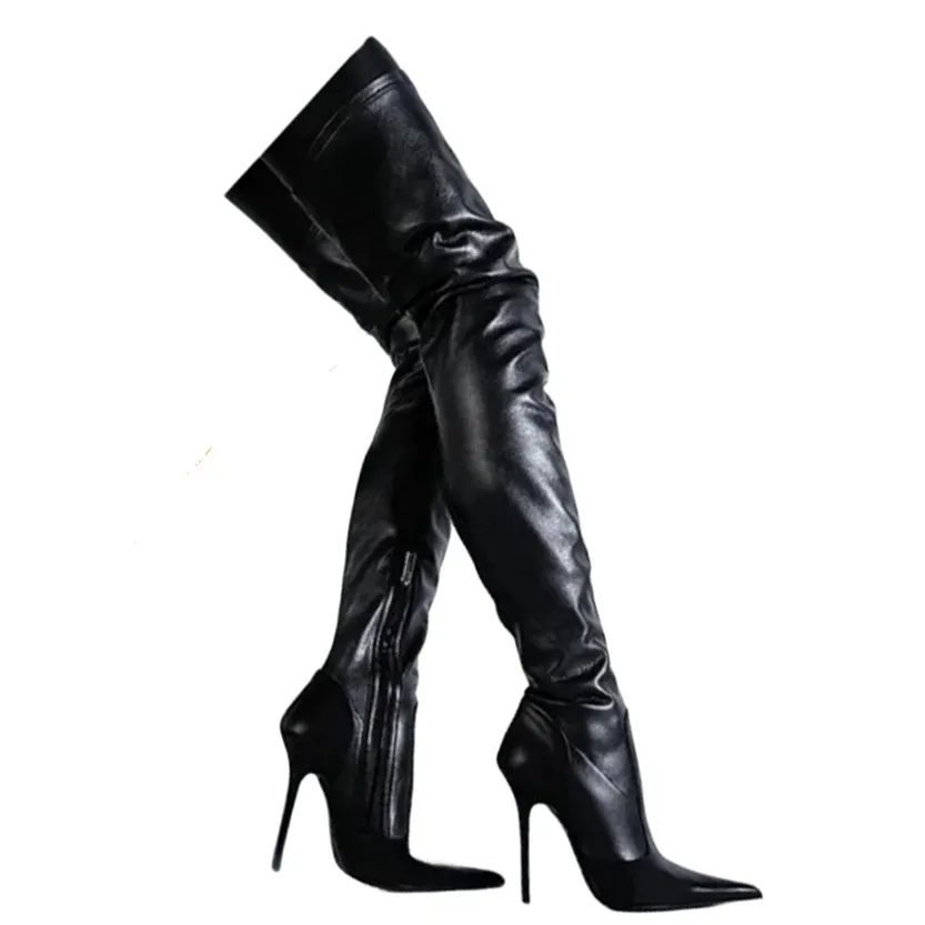 Funki Buys | Boots | Women's Luxury Thigh High Stiletto Boots