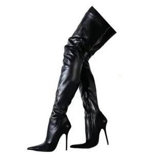 Funki Buys | Boots | Women's Luxury Thigh High Stiletto Boots