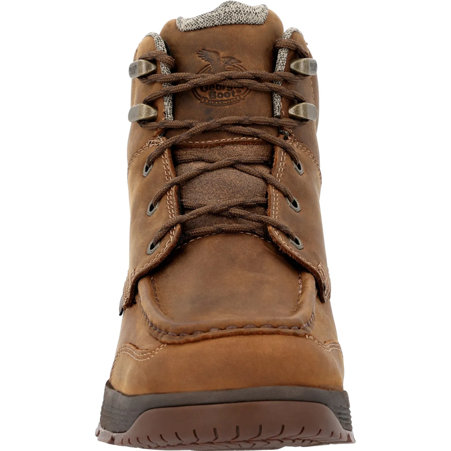 Georgia Mens Athens Superlyte WP Brown Leather Work Boots