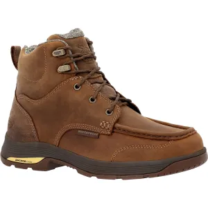 Georgia Mens Athens Superlyte WP Brown Leather Work Boots