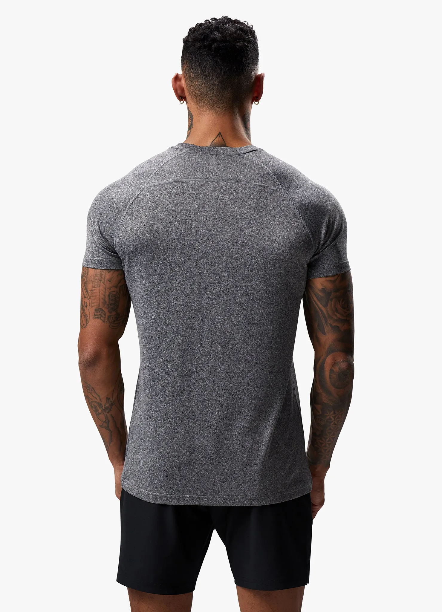 Gym King Energy Grindle Tee - Grey Marl