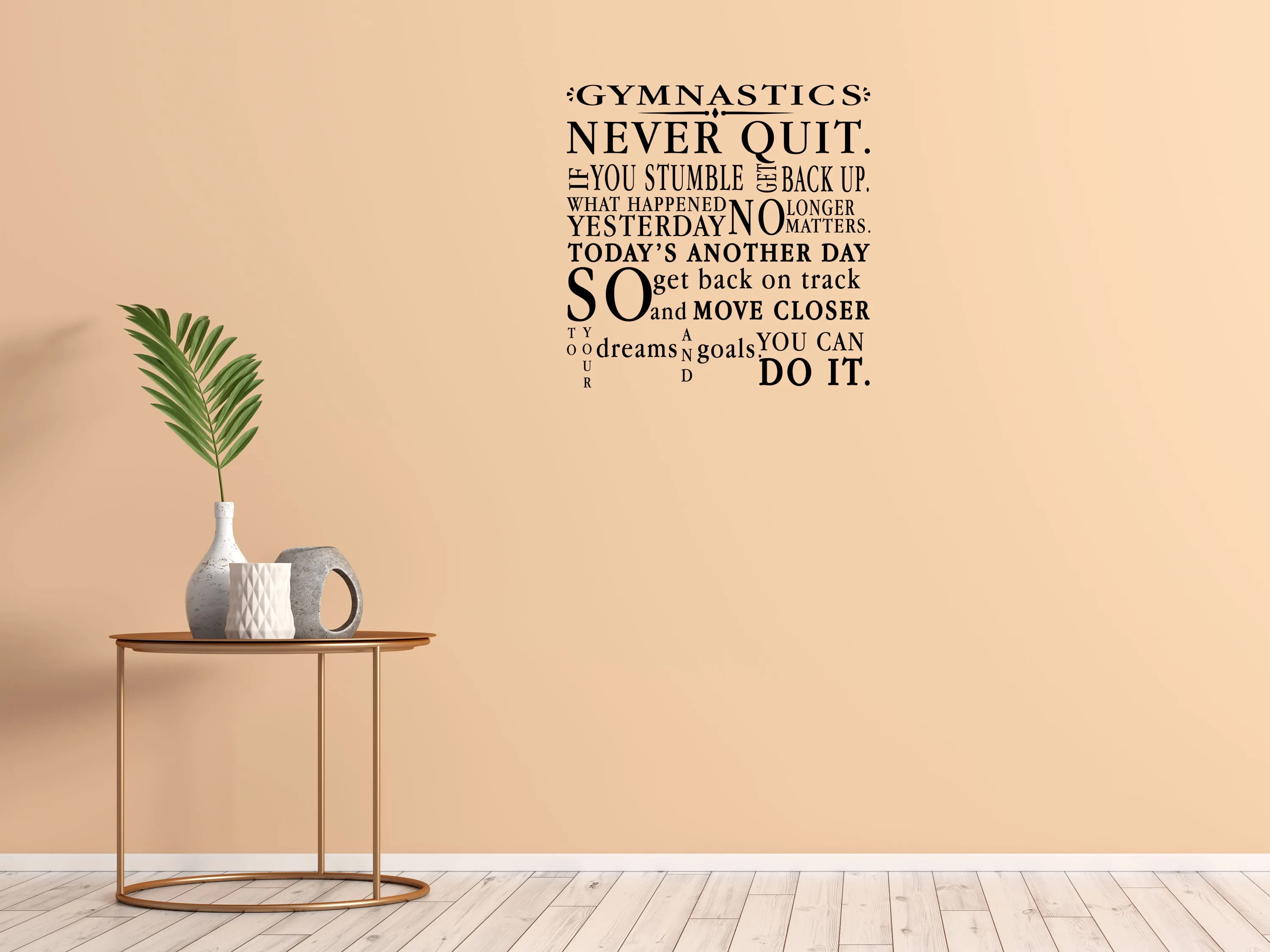 Gymnastics Bedroom Wall Decal