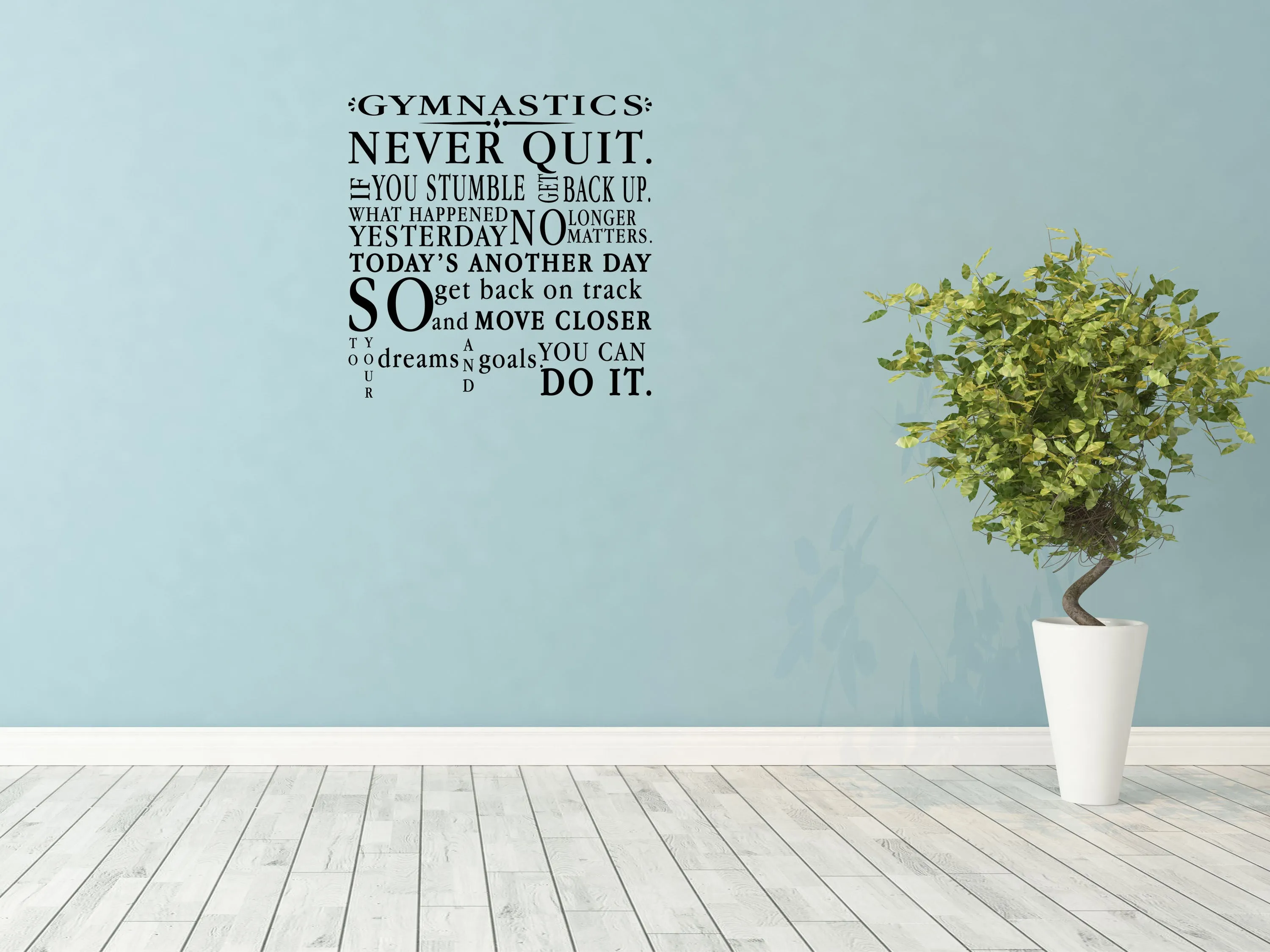 Gymnastics Bedroom Wall Decal