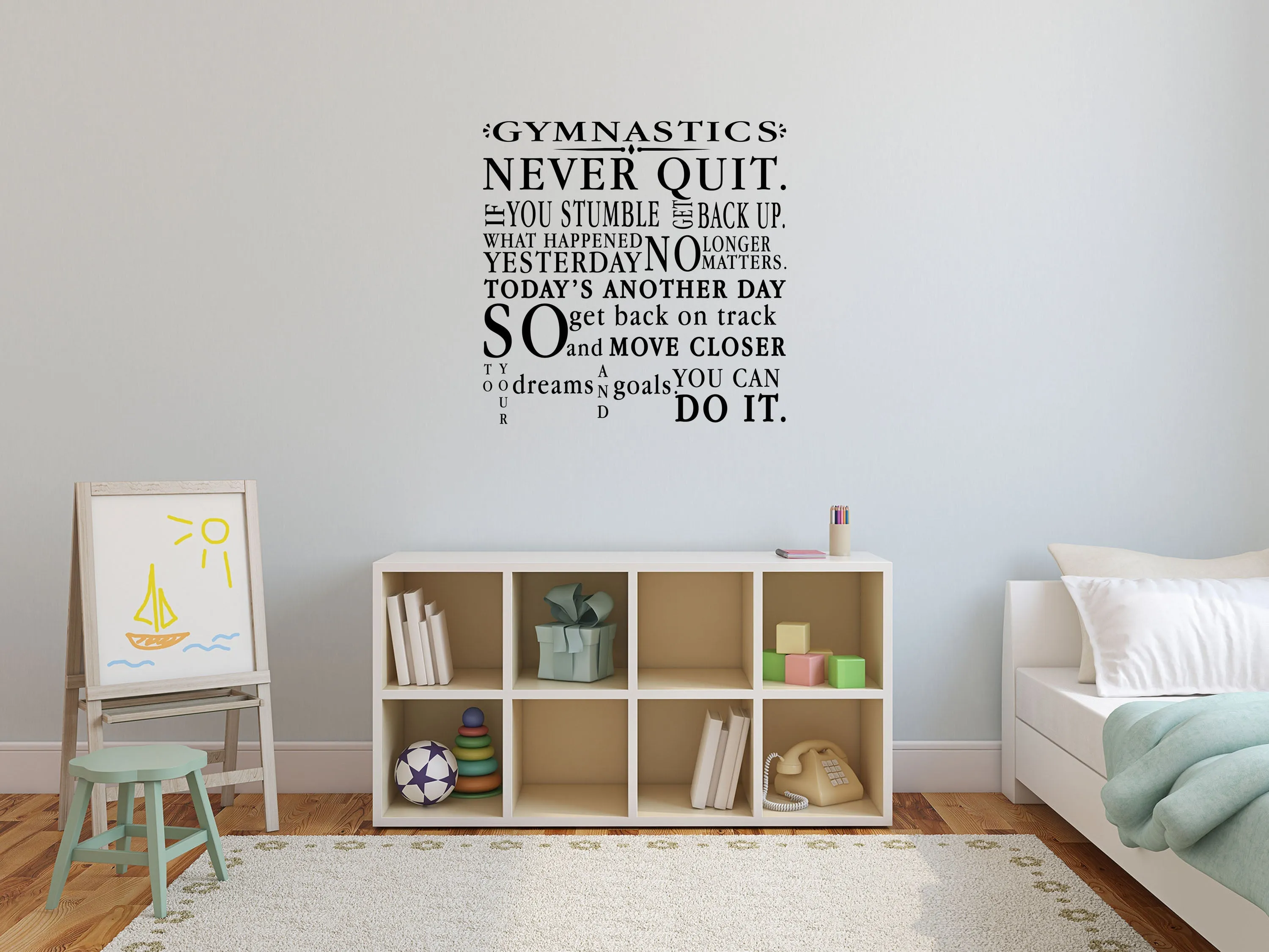 Gymnastics Bedroom Wall Decal