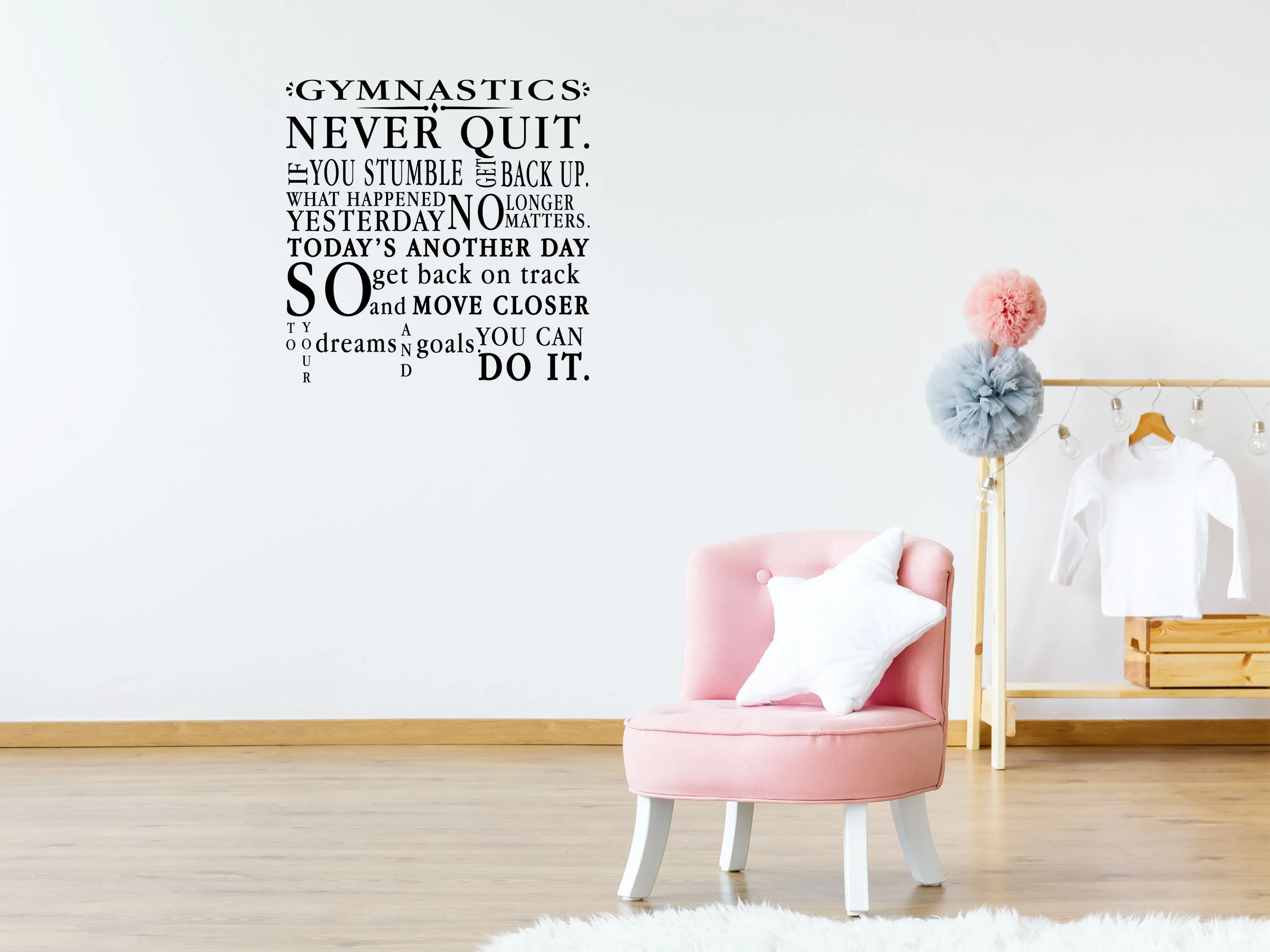 Gymnastics Bedroom Wall Decal