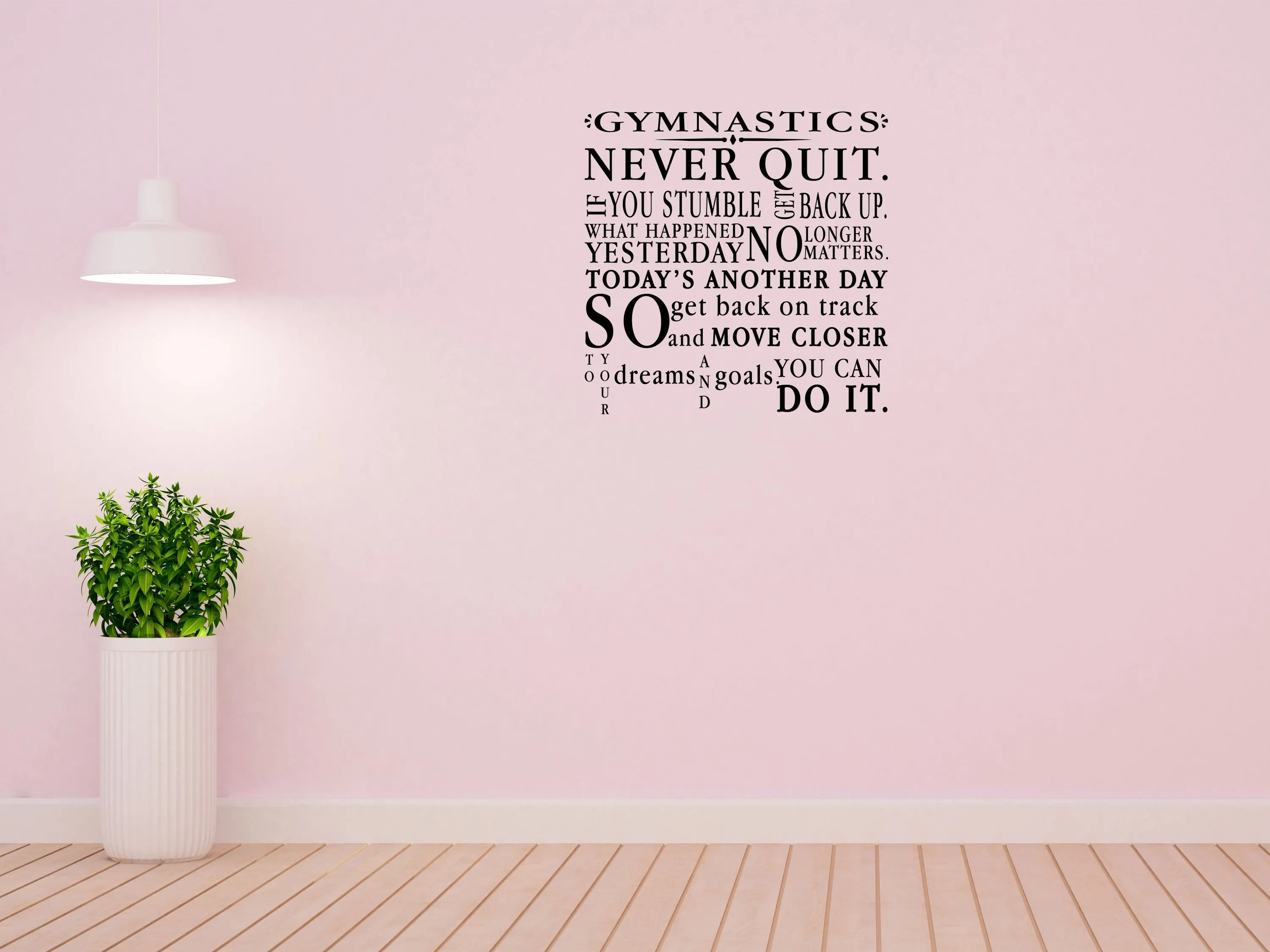 Gymnastics Bedroom Wall Decal