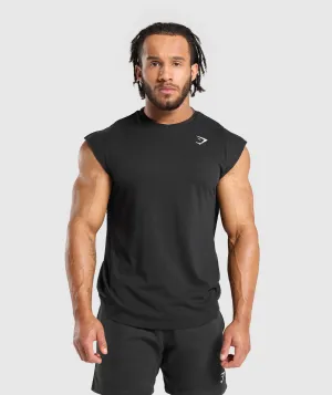 Gymshark React Cut Off Tank - Black