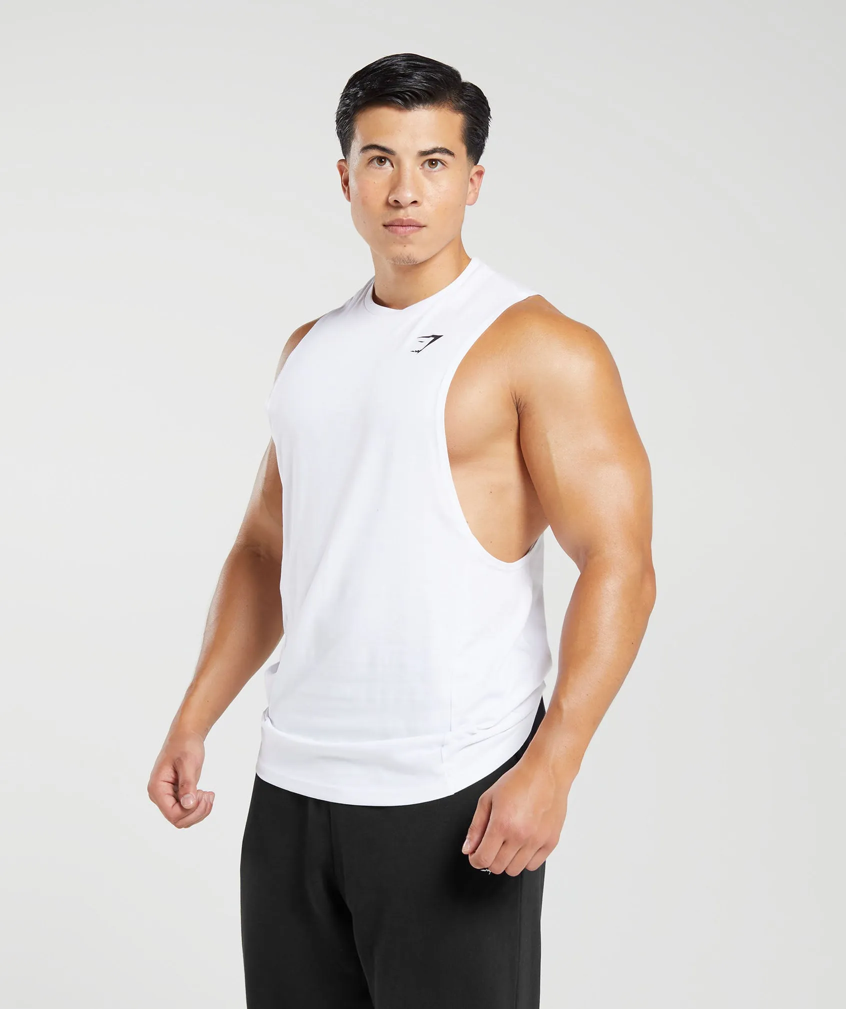 Gymshark React Drop Arm Tank - White