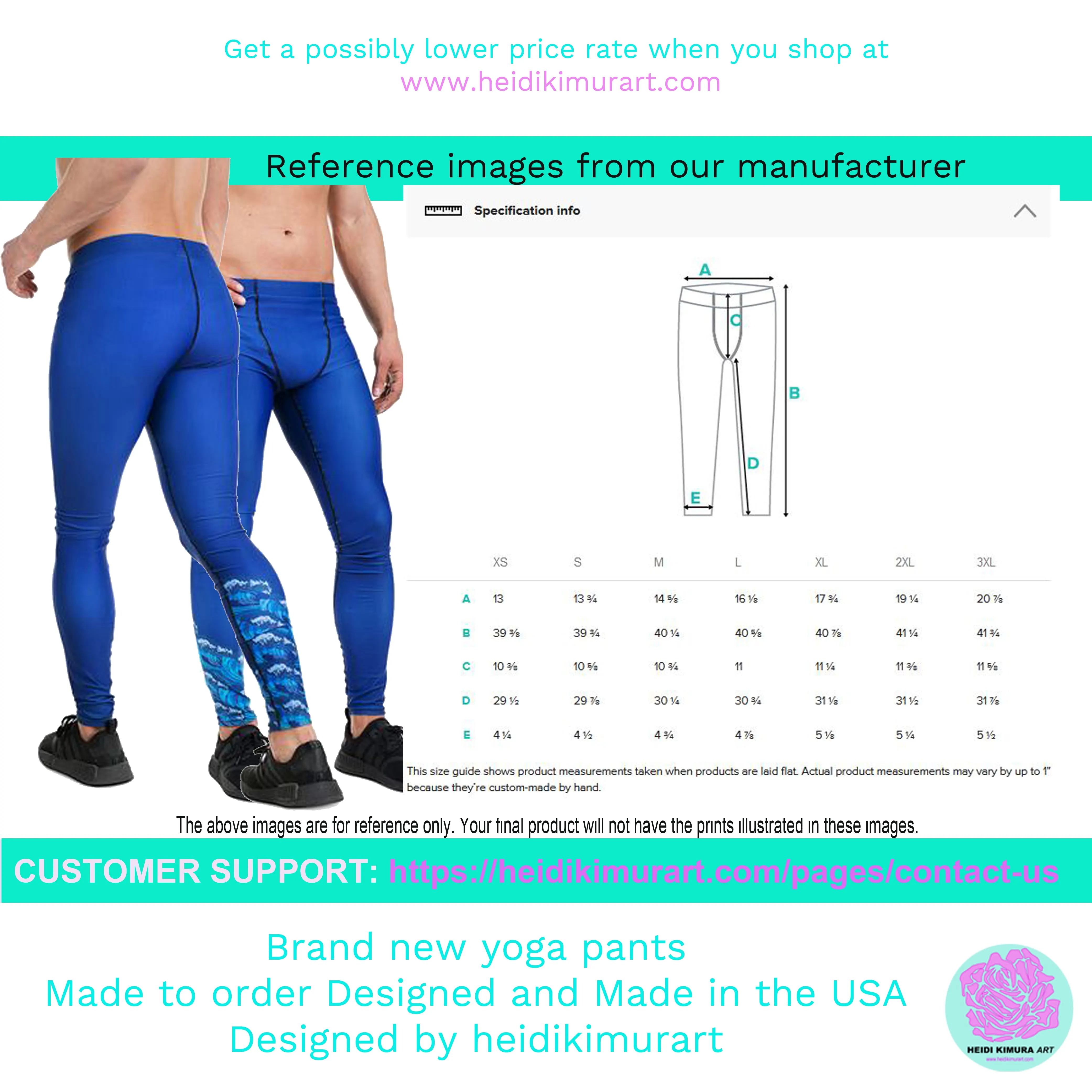 Heart Shaped Striped Meggings, Best Love Yellow Blue Hearts Men's Running Leggings & Run Tights Meggings Activewear