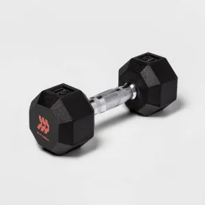 Hex Dumbbell 15lbs Black - All in Motion