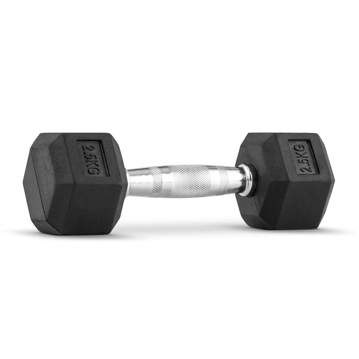 Hex Dumbbell for Home Gym use| Fitness gear |Gym Exercise| Workout Essentials | Gym Dumbbell | Dumbbell Weight for Men & Women | Home Workouts-Fitness | 2.5 kg dumbbell x 1 | Black