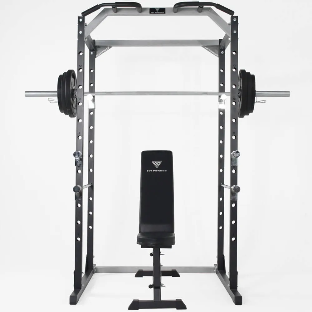 Hit Fitness Athletic Pack 120kg | Rack - Bench - Radial Plates