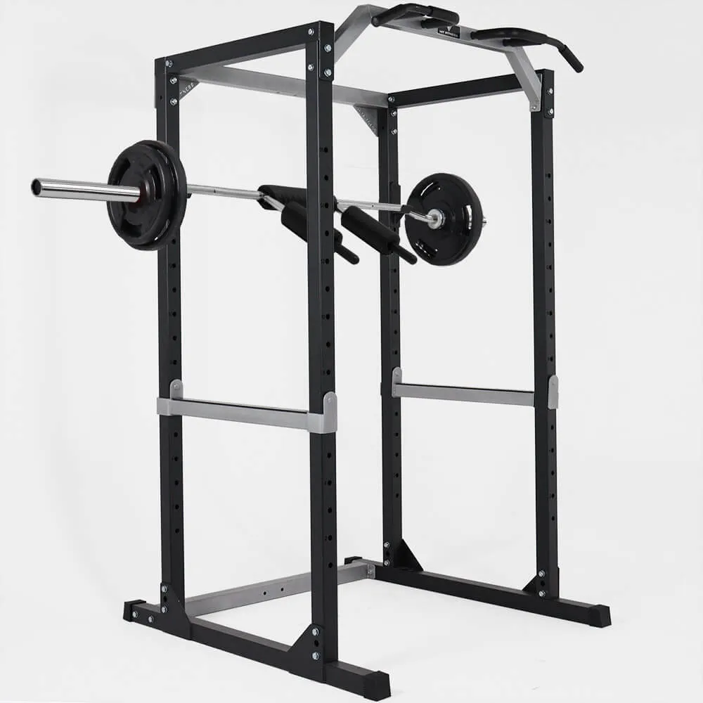 Hit Fitness Safety Squat Bar & Power Rack Bundle