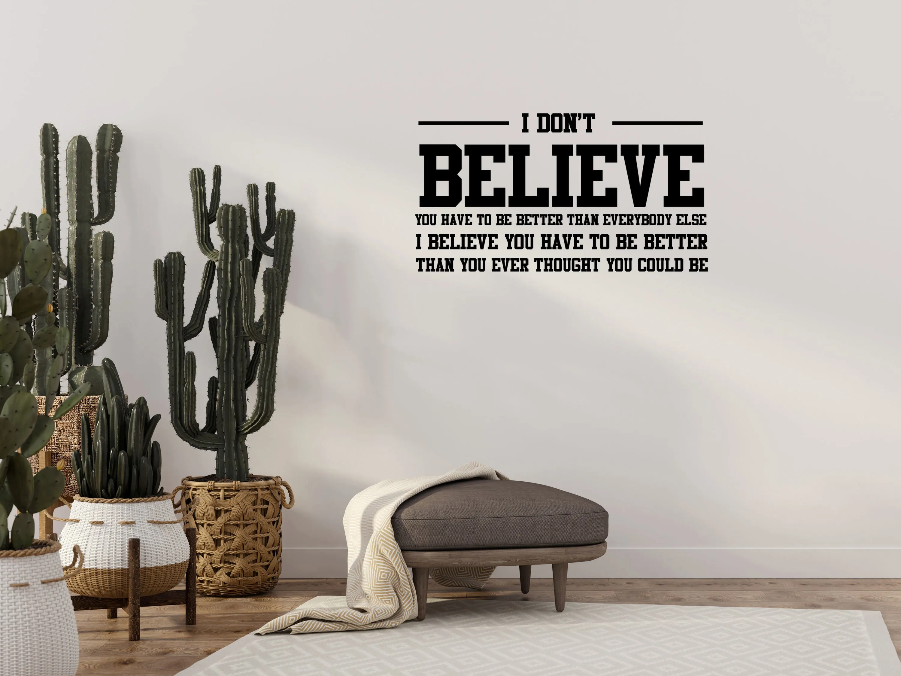 I Believe Family Room Wall Decal