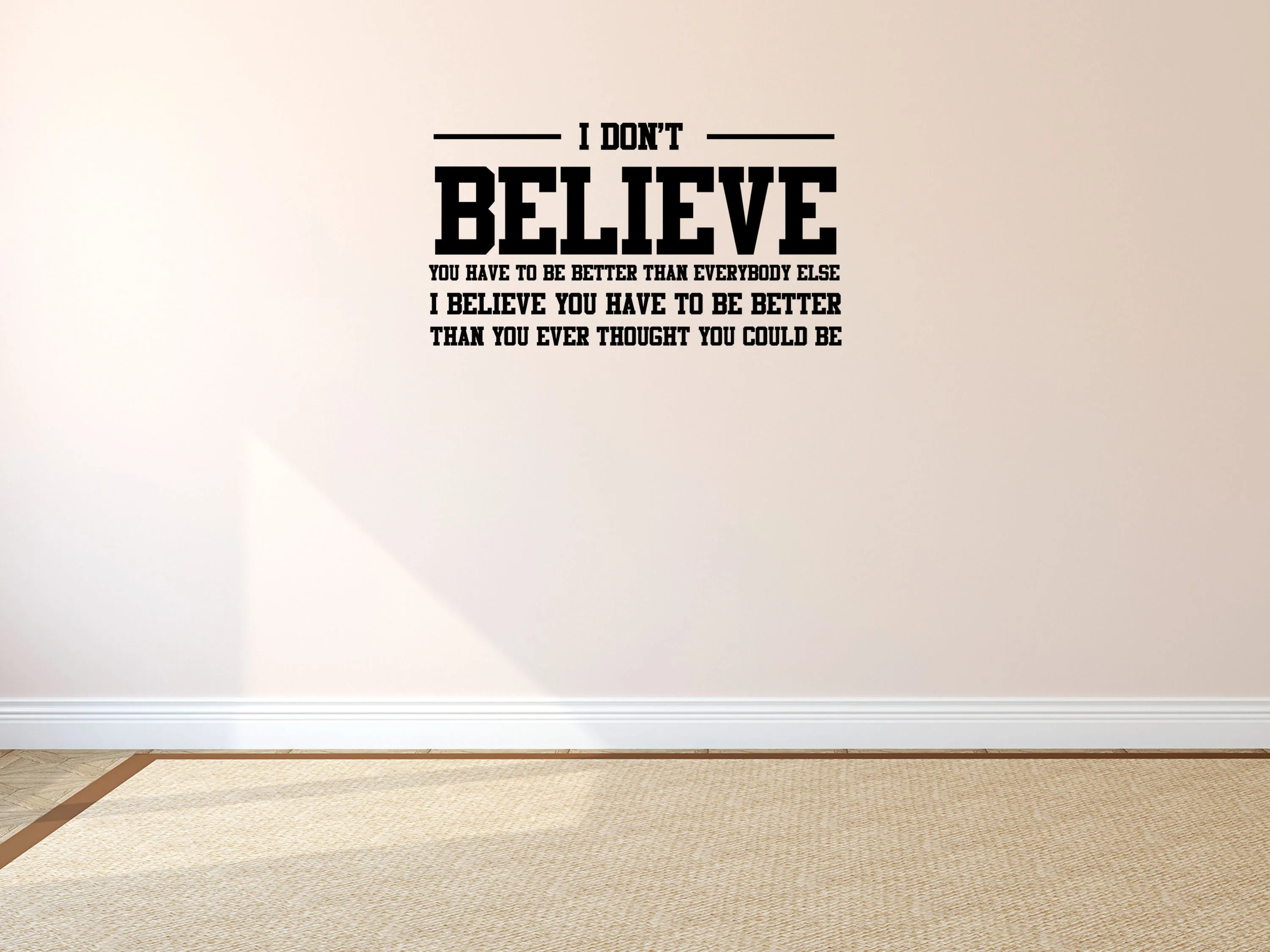 I Believe Family Room Wall Decal