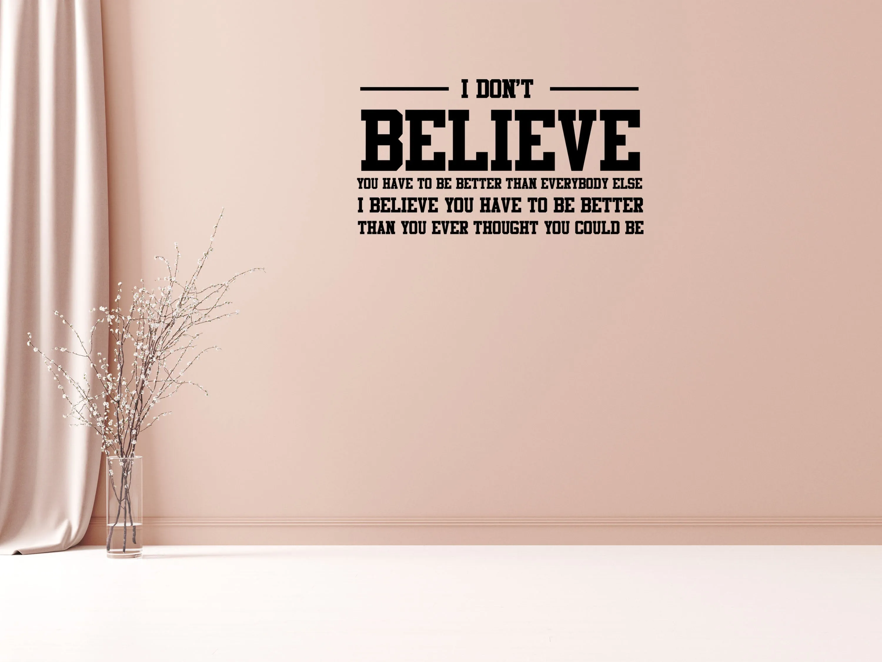 I Believe Family Room Wall Decal