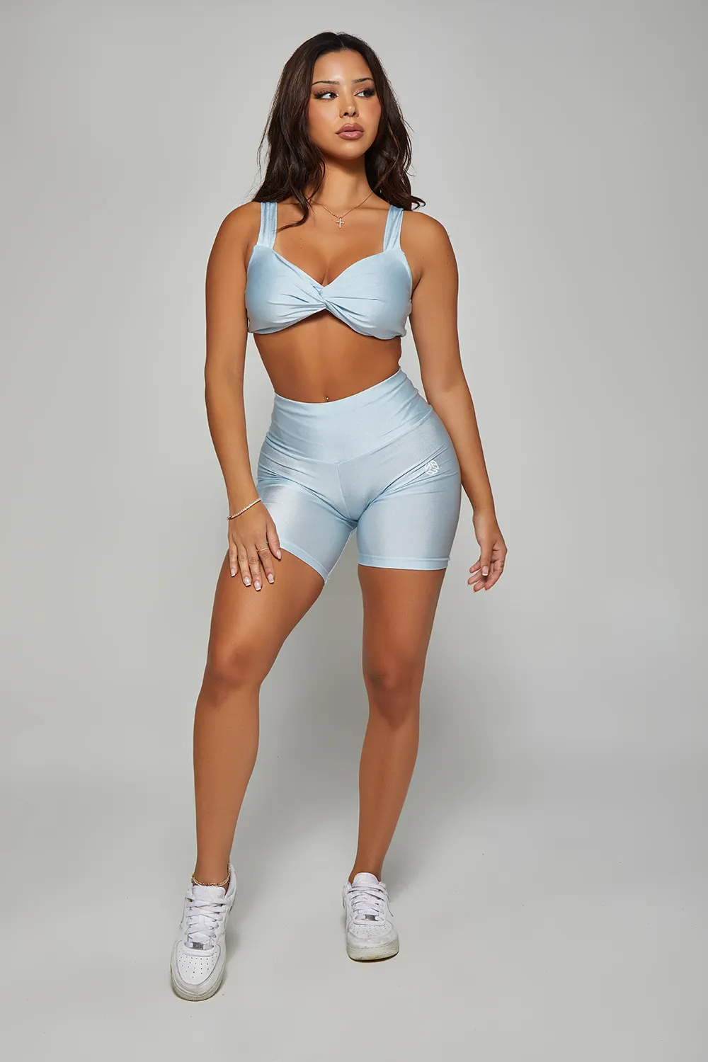 Icy Blue Fitness Top