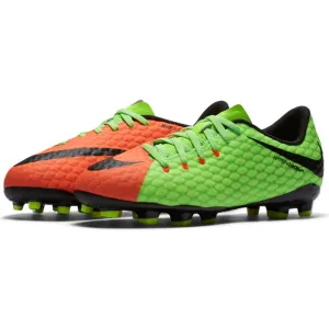 Jr. Hypervenom Phelon III Firm Ground Soccer Boots (Radiation Flare Pack)