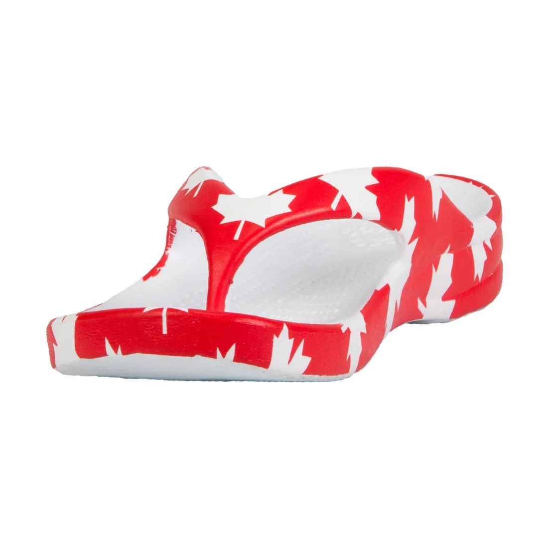 Kids' Flip Flops - Canada (Red/White)