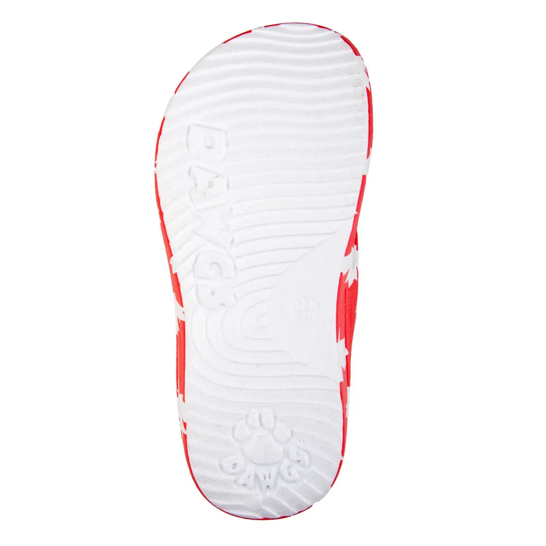 Kids' Flip Flops - Canada (Red/White)