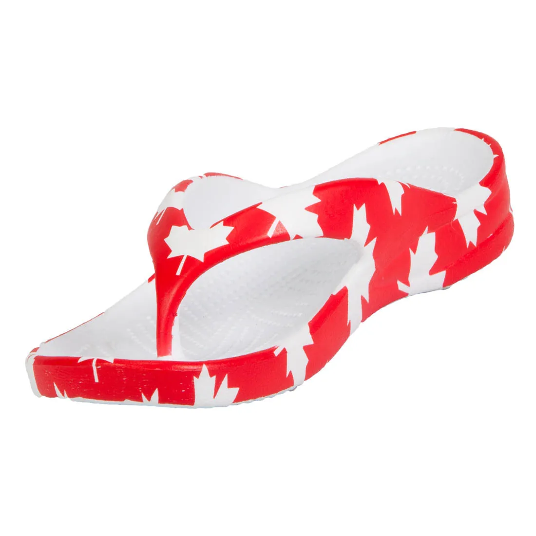 Kids' Flip Flops - Canada (Red/White)