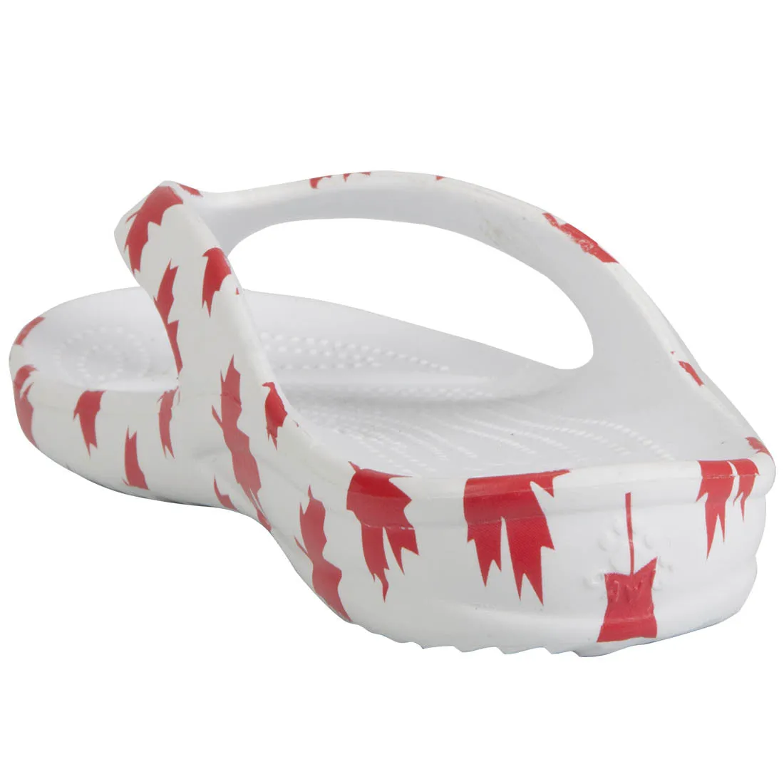 Kids' Flip Flops - Canada (White/Red)