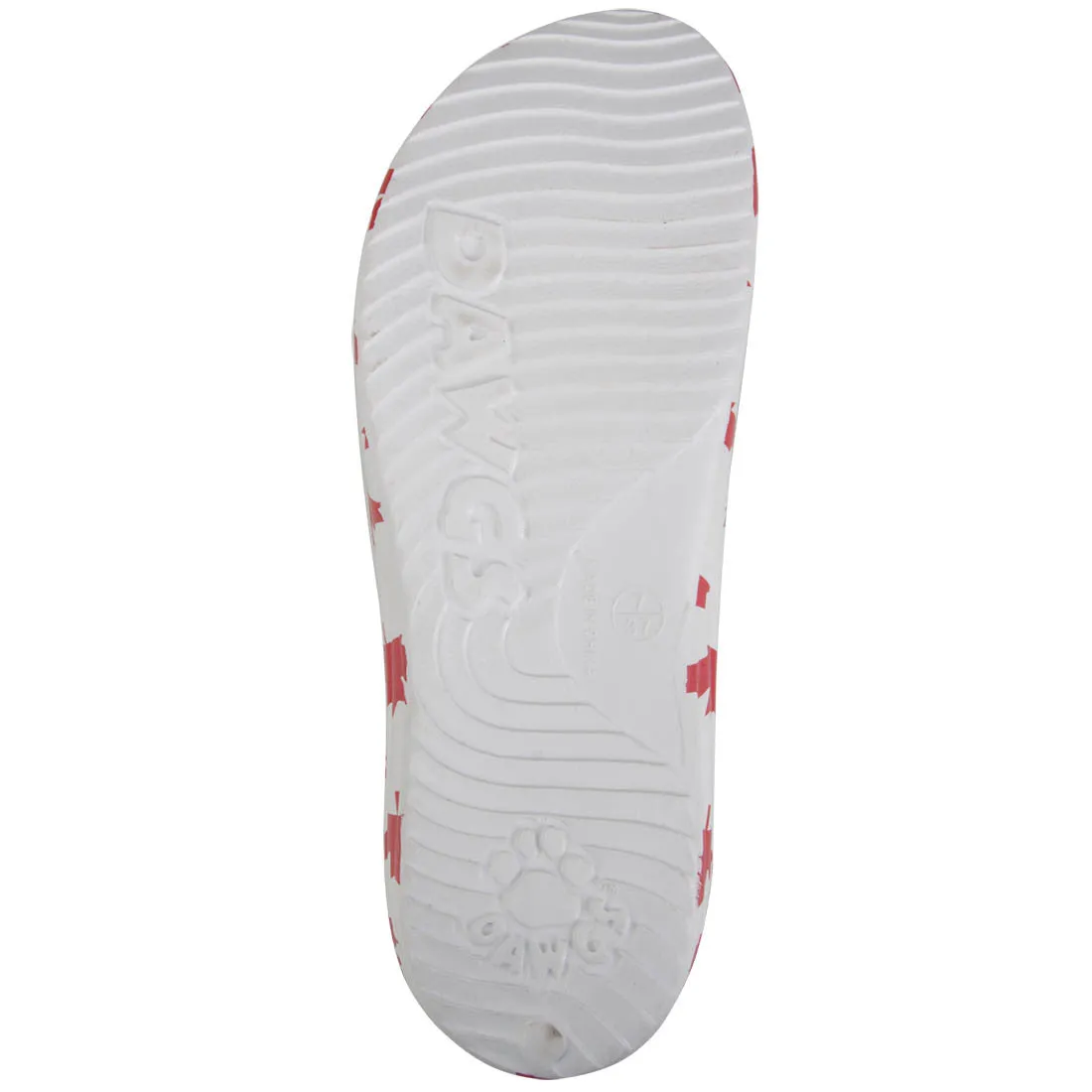 Kids' Flip Flops - Canada (White/Red)