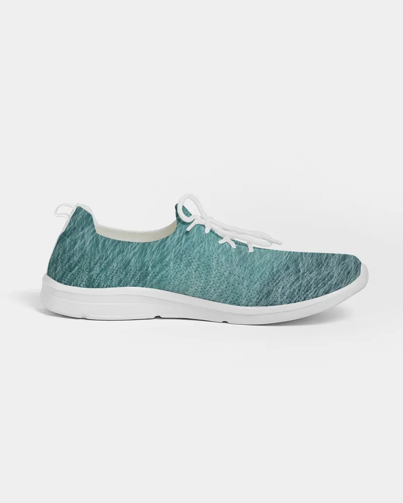 Lake Michigan Blue Water Lace Up Flyknit Shoe