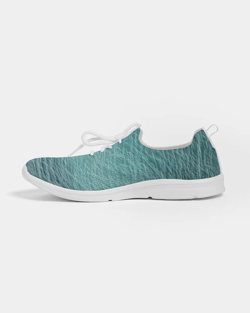 Lake Michigan Blue Water Lace Up Flyknit Shoe