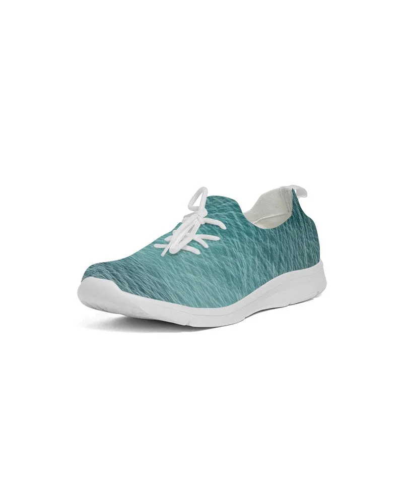 Lake Michigan Blue Water Lace Up Flyknit Shoe