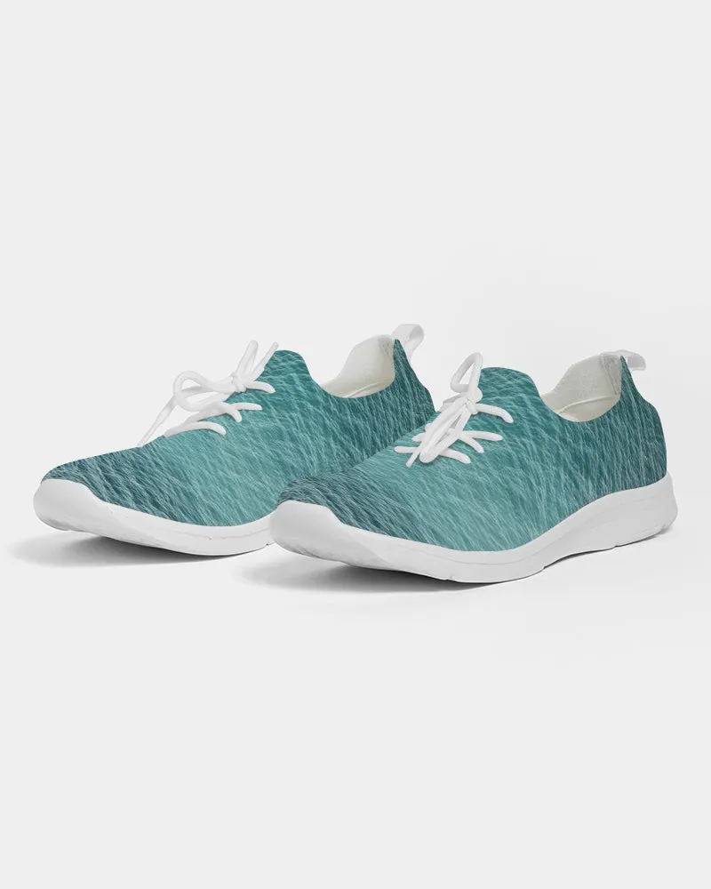 Lake Michigan Blue Water Lace Up Flyknit Shoe