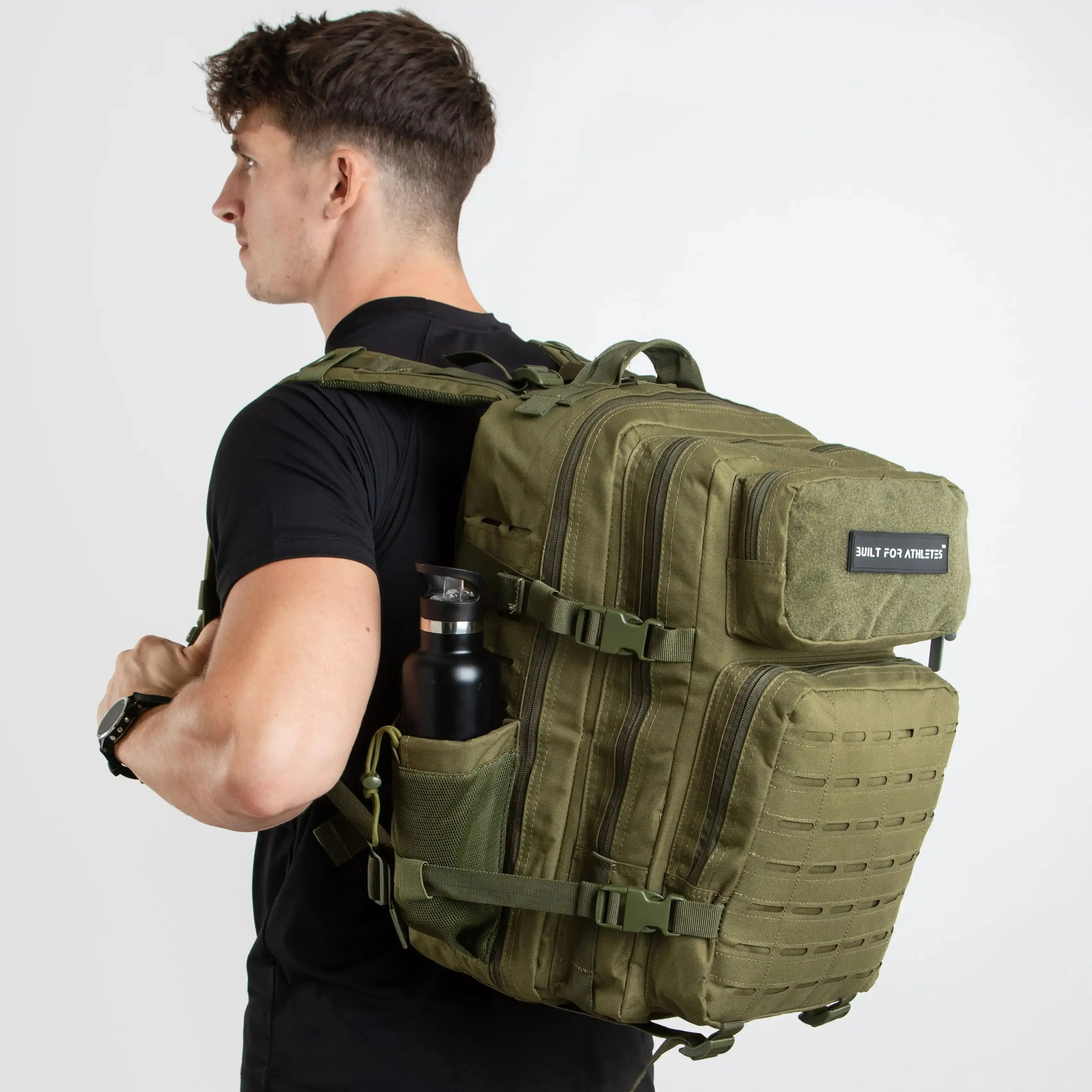 Large Army Green Gym Backpack