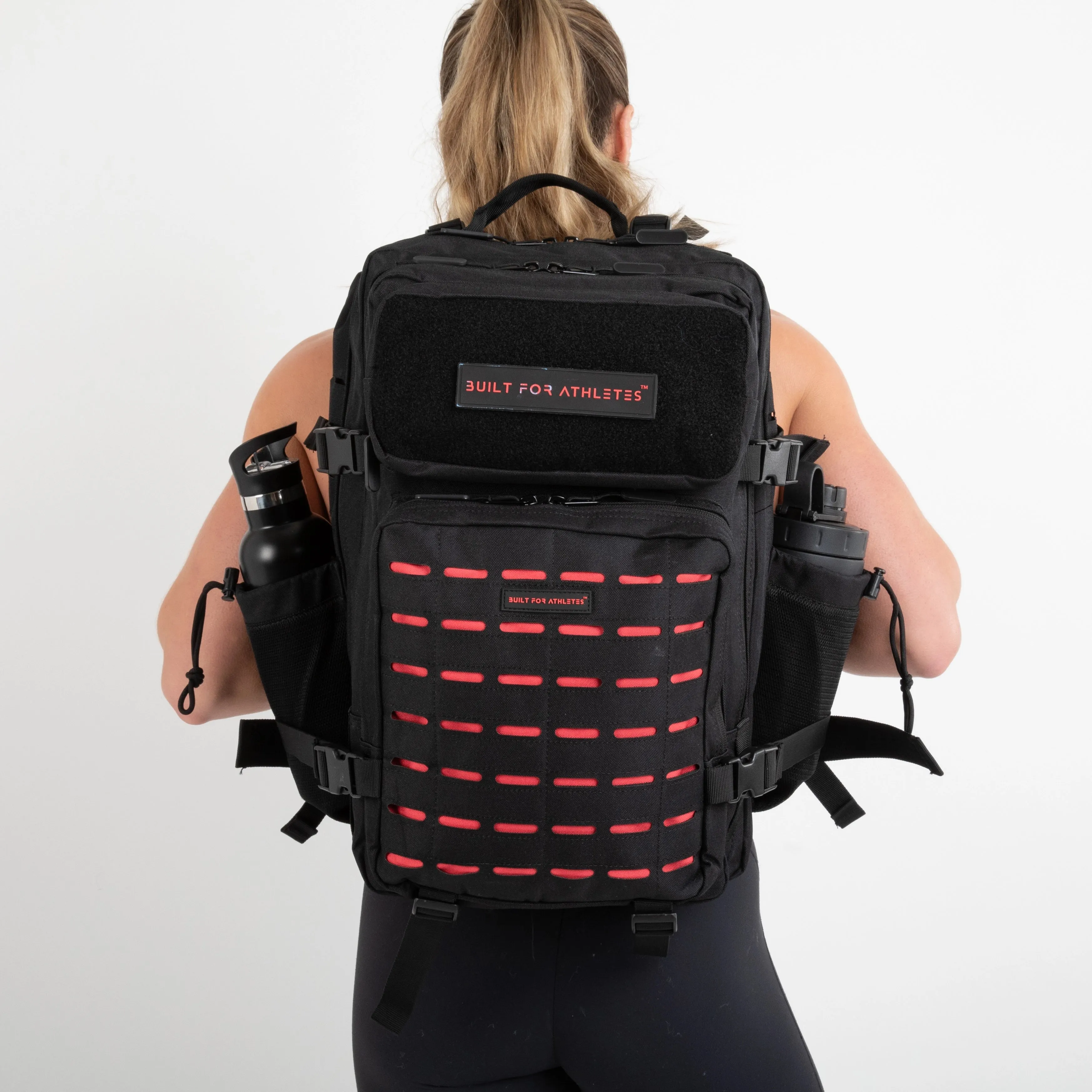 Large Black & Red Gym Backpack