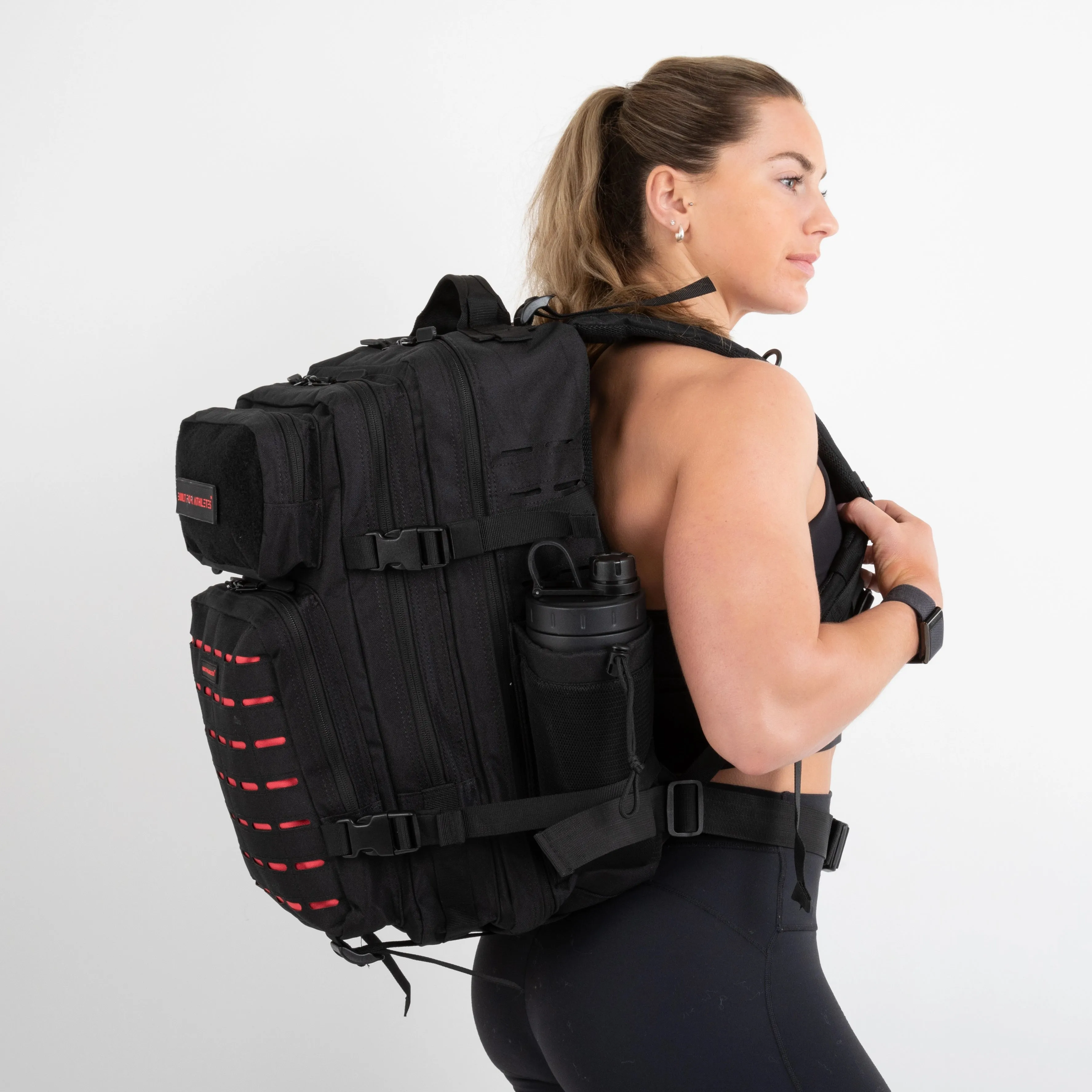 Large Black & Red Gym Backpack