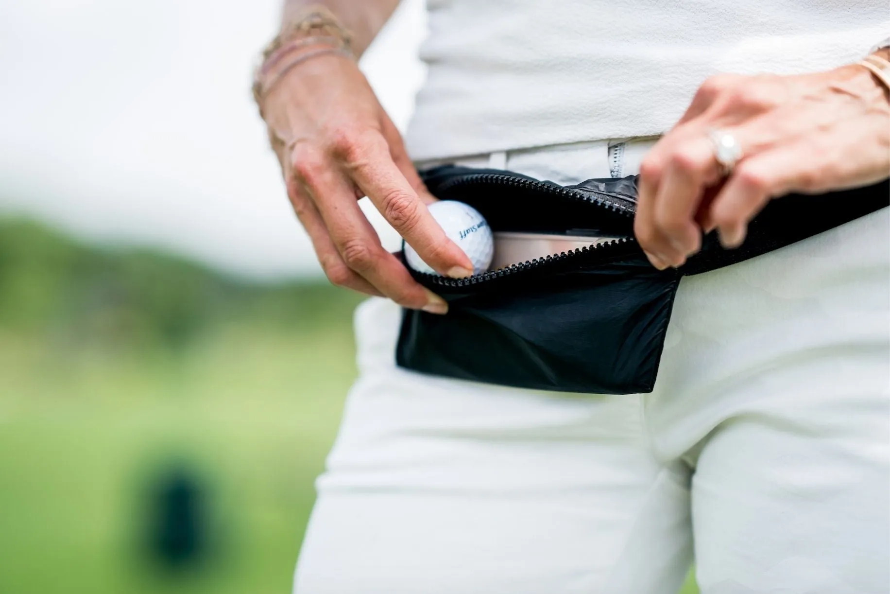 Lay Flat Fanny Pack in Black