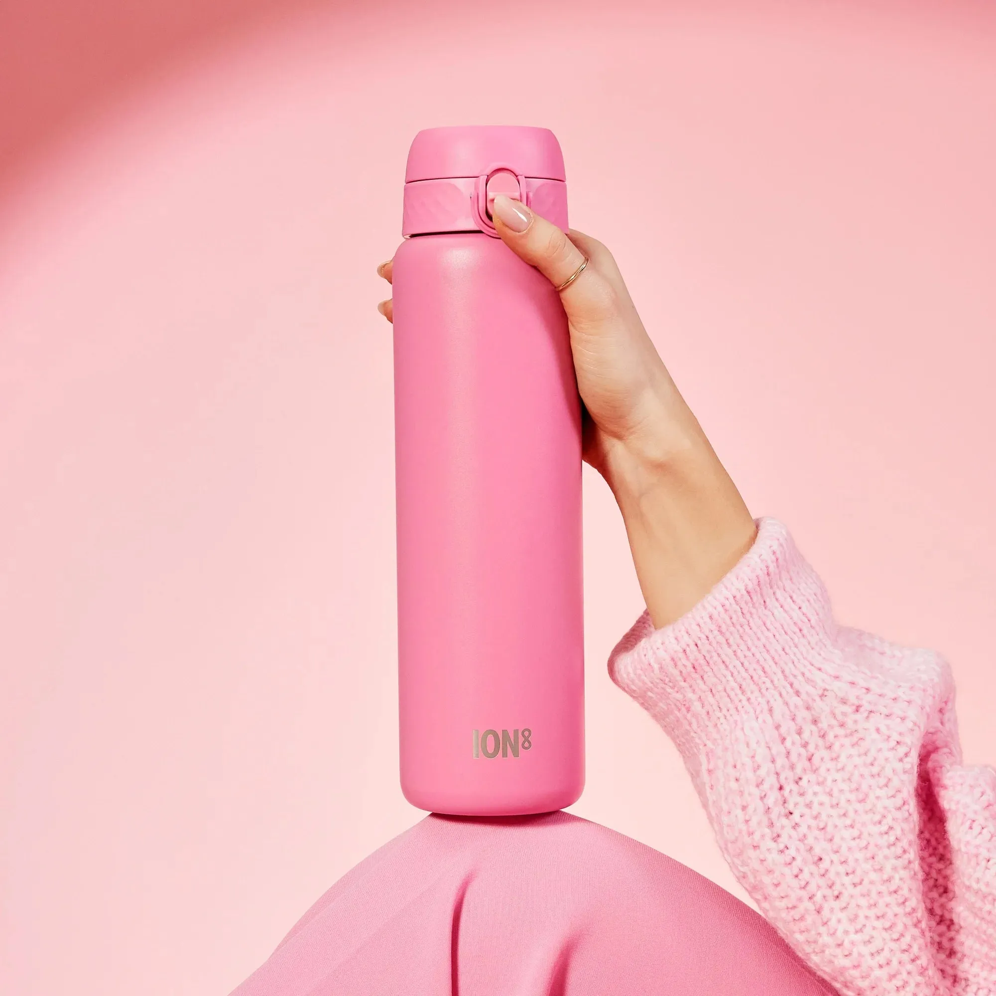 Leak Proof 1 Litre Thermal Water Bottle, Insulated, Rose Bloom, 1L