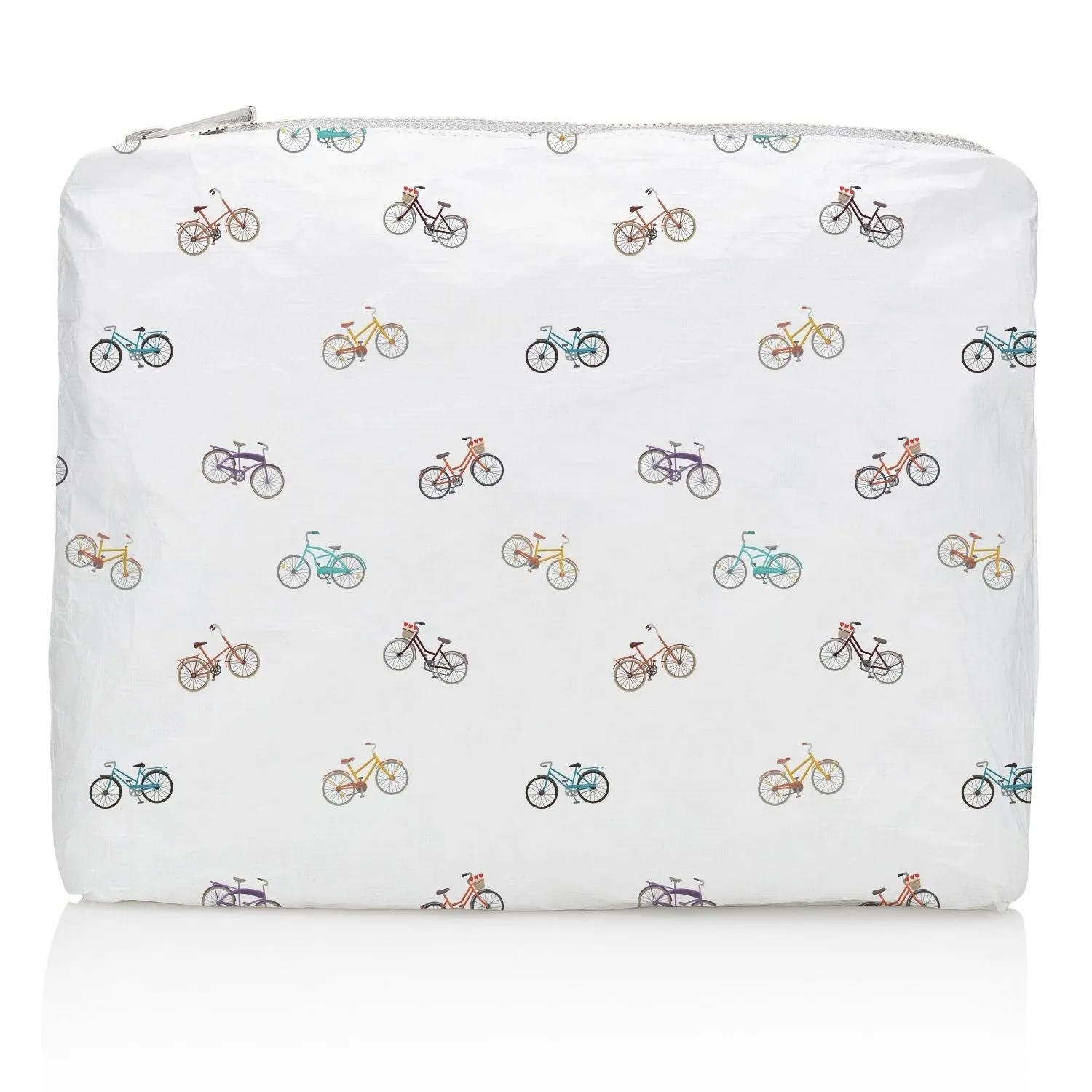 Medium Zipper Pack in Colorful Bicycles Pattern