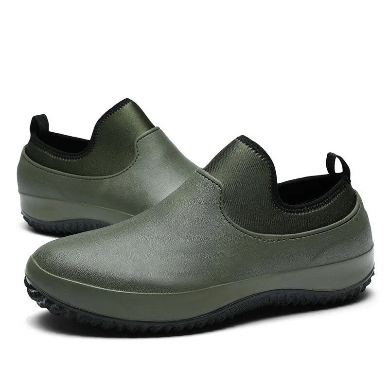 Men Chef Shoes Non-slip Safety Work Shoes Oil Water Proof Kitchen Car Wash Shoes Outdoor Hiking