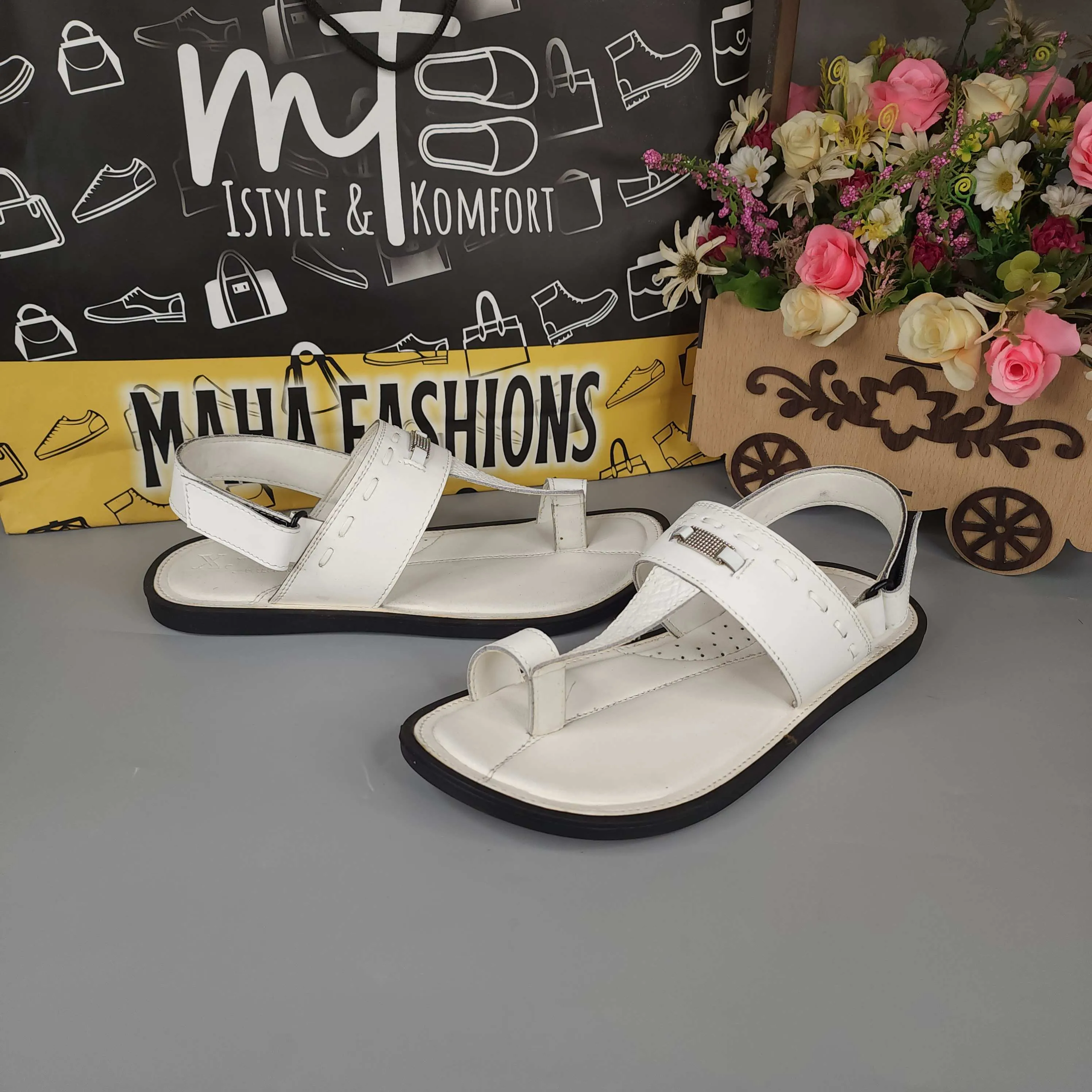 Men White Sandals